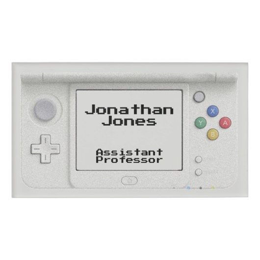 Badge D'identification Jeu électronique à main personnalisé Vieux-École (Devant)