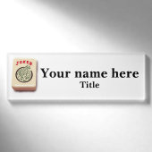 Badge D'identification Joker Mahjong (Devant)