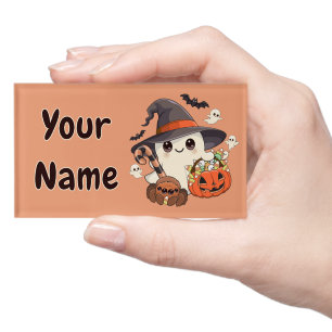 Badge D'identification Joli fantôme d'Halloween de style Kawaii