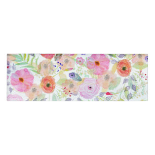 Badge D'identification Jolie aquarelle peinture à la main abstraite flor