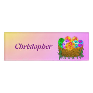 Badge D'identification Joyeuses Pâques #2