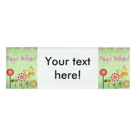 Badge D'identification Joyeux anniversaire (Devant)