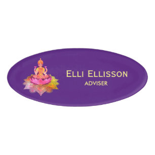 Badge D'identification Joyeux Diwali - Déesse Lakshmi Deepalavi 4