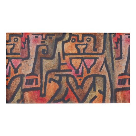 Badge D'identification Klee Expressionniste Forêt Abstraite Art Moderne (Devant)
