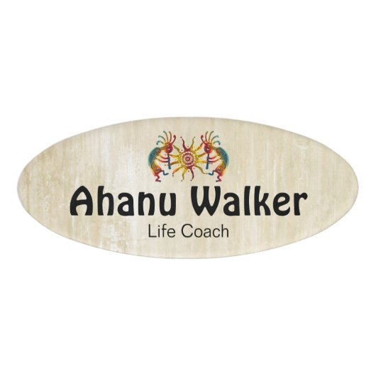 Badge D'identification KOKOPELLI DUO SUN + vos idées (Devant)