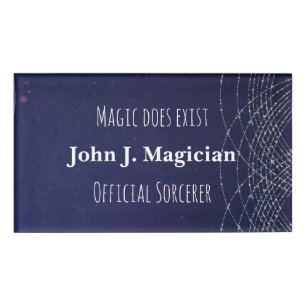 Badge D'identification La magie existe effectivement sorcier officiel per