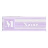 Badge D'identification Landes lilas monogrammes (Devant)