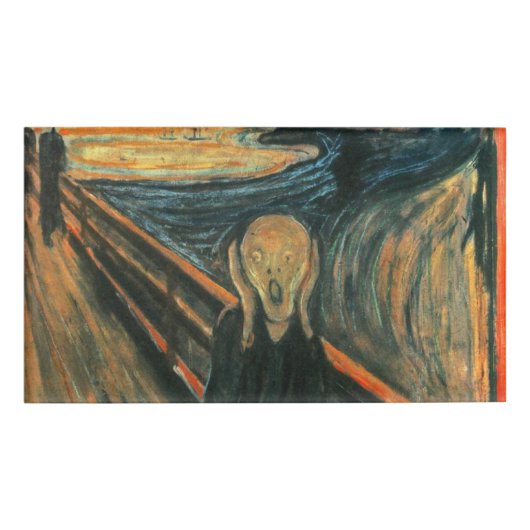 Badge D'identification Le cri Edvard Munch Art Expressionniste Moderne (Devant)