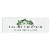 Badge D'identification Le feuillage vert tropical (Devant)