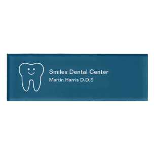 Badge D'identification Le personnel administratif de dentiste bougent