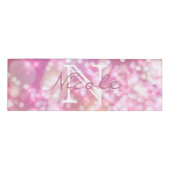 Badge D'identification Le rose fascinant miroite l'étiquette nommée de (Devant)