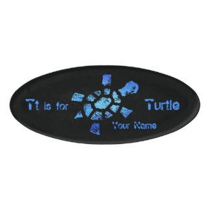 Badge D'identification Le TTT est pour la tortue