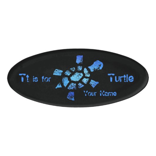 Badge D'identification Le TTT est pour la tortue (Devant)