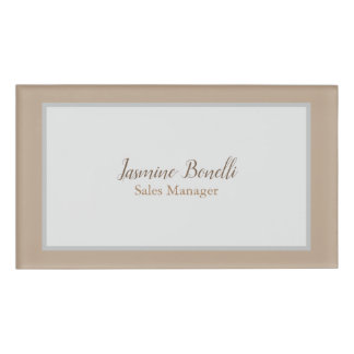 Badge D'identification Les couleurs pastel minimalistes professionnels mo