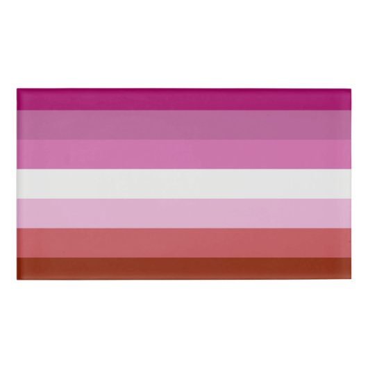 Badge D'identification Lesbian Pride Flag LGBTQ (Devant)