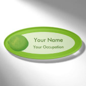 Badge D'identification Lime (Devant)