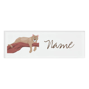 Badge D'identification Lion de la montagne Cougar Puma Thunder_Cove