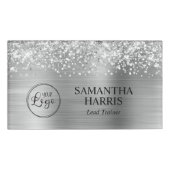 Badge D'identification Logo à huile d'argent (Devant)