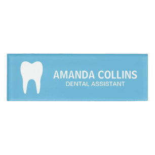 Badge D'identification Logo de dent couleur personnalisée dentiste adjoin