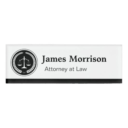 Badge D'identification Logo de l'Avocat du Barreau (Devant)