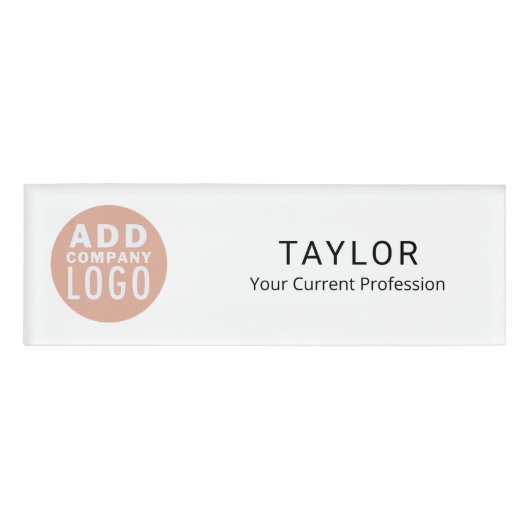 Badge D'identification Logo de l'entreprise Code de l'employé de l'entrep (Devant)