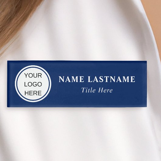 Badge D'identification Logo de l'entreprise de l'employé Marine Blue Corp
