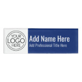 Badge D'identification Logo de l'entreprise - Nom, Titre professionnel, B (Devant)