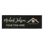 Badge D'identification Logo de style Realtor moderne professionnel (Devant)