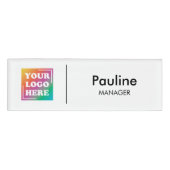 Badge D'identification Logo de votre entreprise (Devant)