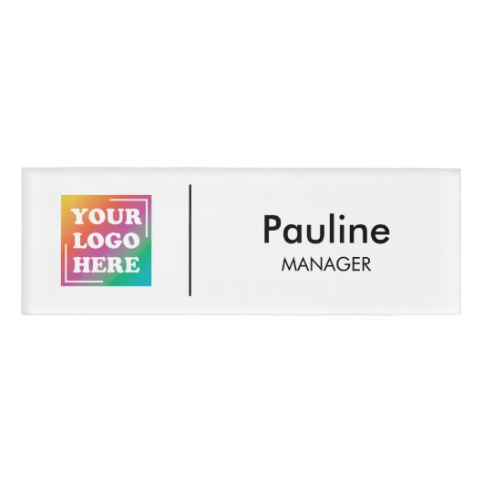 Badge D'identification Logo de votre entreprise (Devant)