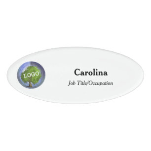 Badge D'identification Logo d'entreprise Entreprise Ovale magnétique
