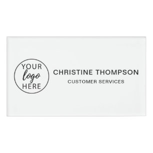 Badge D'identification Logo d'entreprise personnalisé simple