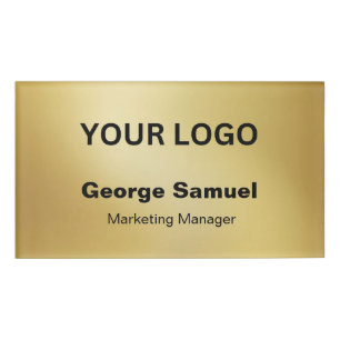 Badge D'identification Logo d'entreprise simple Name Désignation