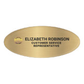 Badge D'identification Logo du titre du travail de l'employé de l'entrepr (Devant)