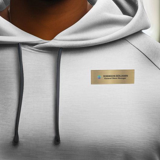 Badge D'identification Logo du titre du travail de l'employé de l'entrepr