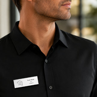 Badge D'identification Logo magnétique moderne simple professionnel