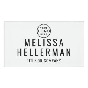 Badge D'identification Logo minimaliste d'entreprise employé