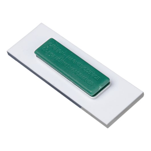 Badge D'identification Logo Personnalisé Élégant Marine Bleu Blanc Magnet (Dos)