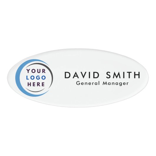 Badge D'identification Logo personnalisé Employé Magnétique (Devant)