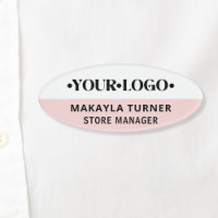 Logo personnalisé employé rose