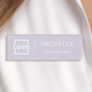 Badge D'identification Logo personnalisé Lavender Personnel d'entreprise 