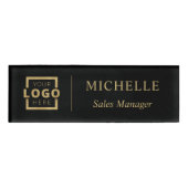 Badge D'identification Logo personnalisé Nom du personnel de l'employé de (Devant)