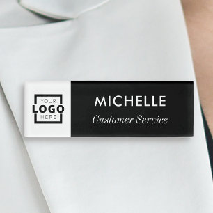 Badge D'identification Logo personnalisé Nom du personnel de l'entreprise