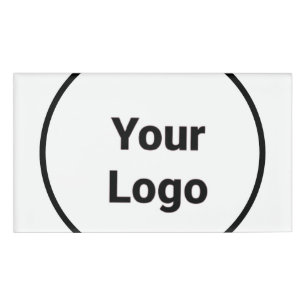 Badge D'identification Logo personnalisé simple et élégant ici société g