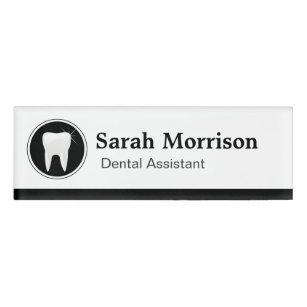 Badge D'identification Logo professionnel Dental Assistant Dentist Tooth