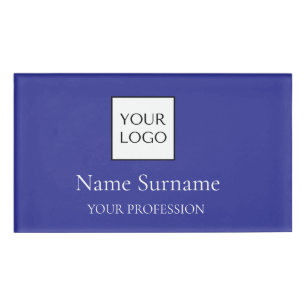 Badge D'identification Logo promotionnel bleu marine