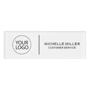 Badge D'identification Logo sur mesure tendance Personnel Employé Logo d'