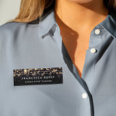 Badge D'identification Lumières dorées