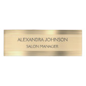 Badge D'identification Luxe Gold Professional Foil Moderne (Devant)