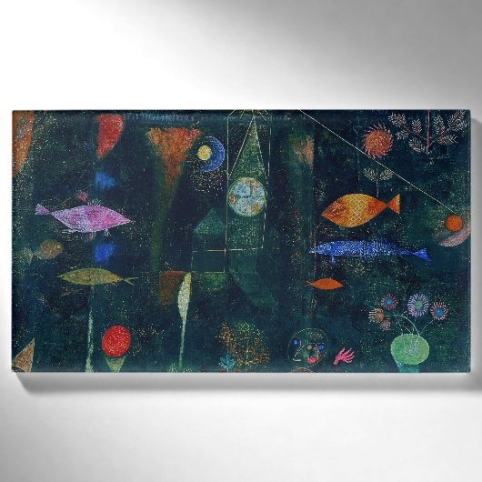 Badge D'identification Magie de poisson de Paul Klee Peinture Abstraite A (Devant)